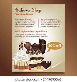 Bäckerei Flyer Design und Lebensmittelflyer