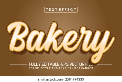 Bakery font Text effect editable