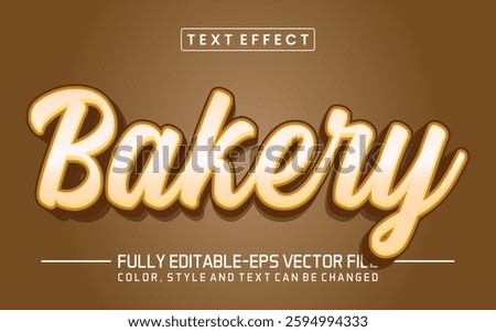 Bakery font Text effect editable