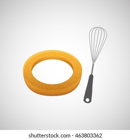 bakery food icon over white background, vector illustration eps10