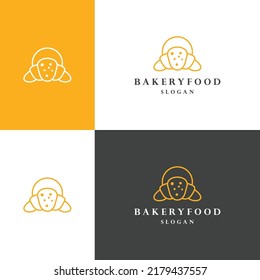 Bakery food logo icon design template vector illustration