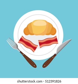 bakery food menu icon vector illustration design