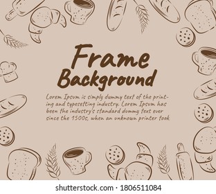 bakery frame concept illustration vector design