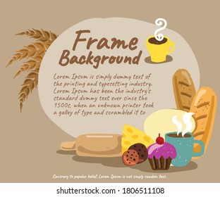 bakery frame concept illustration vector design