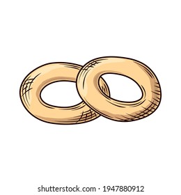 bakery fresh doughnuts icon isolated