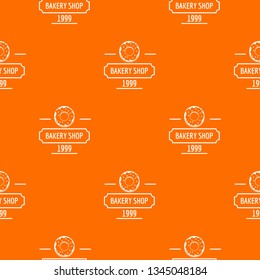 Bakery fresh pattern vector orange for any web design best