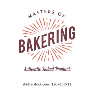 Bakery goods masters is a vector illustration about food
