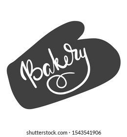 Bakery. Hand lettering ink inscription for decorating a sign for a bakery