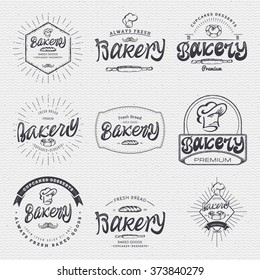 Bakery. Handwritten inscription. Hand drawn calligraphy lettering  typography badge. It can be used for signage, logos, branding, product launches