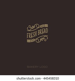 Bakery hipster logo. 