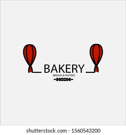 Bakery and hot bread logo design vector template. Vintage style badges and labels design concept for confectionery. Vector illustration isolated on a white background