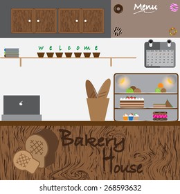 bakery House design vector