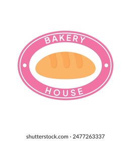 Plantilla con el logo de la panadería. Logotipo moderno para panadería o tienda