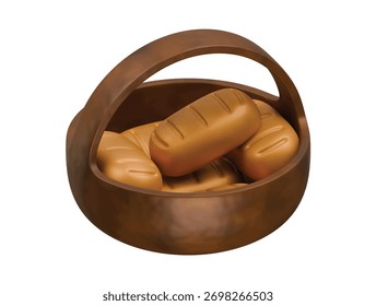 bakery icon 3d illustration render