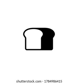 Bäckereisymbol auf schwarz-weißem Hintergrund, gefüllt