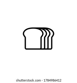 bakery icon  in black line style icon, style isolated on white background