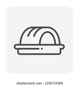 Bakery icon for cooking design, editable stroke.