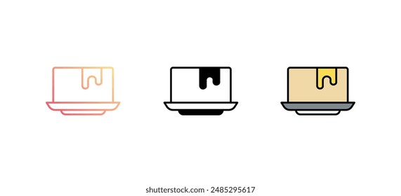 Bakery icon design with white background stock illustration