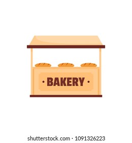 Bakery icon. Flat illustration of bakery vector icon for web.