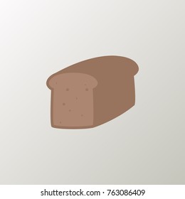 bakery icon flat isolated on clean background rye bread bakery icon concept sign for your web site, mobile, logo, app and ui design bakery icon vector illustration