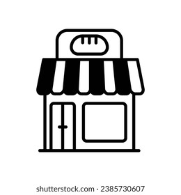 Bakery icon isolate white background vector stock illustration