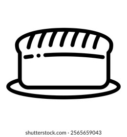 bakery icon party line style. Related with celebrations, birthday, holidays subjects and more.