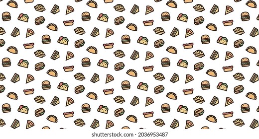 Bakery icon pattern background for website or wrapping paper