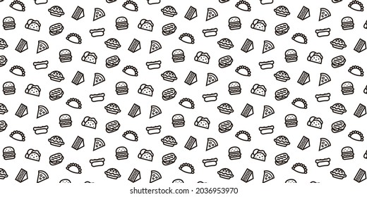 Bakery icon pattern background for website or wrapping paper 
