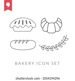 Bakery icon set