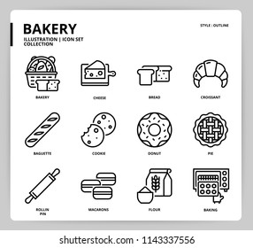 Bakery icon set