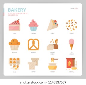 Bakery icon set