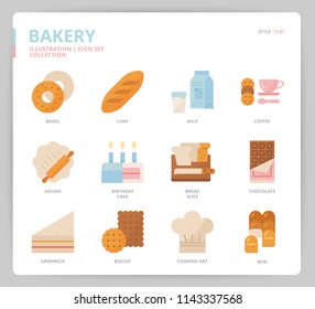 Bakery icon set