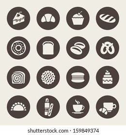 Bakery icon set