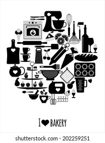 Bakery icon set