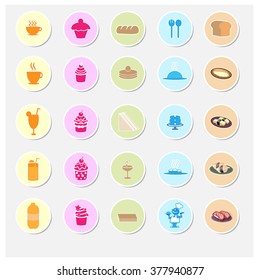 Bakery icon set