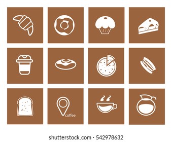 bakery icon set