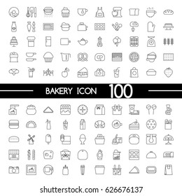 Bakery icon set