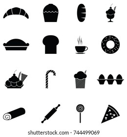 bakery icon set