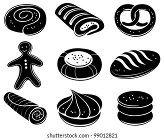 Bakery icon set