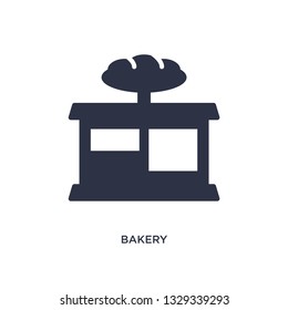 bakery icon. Simple element illustration from fast food concept. bakery editable symbol design on white background. Can be use for web and mobile.