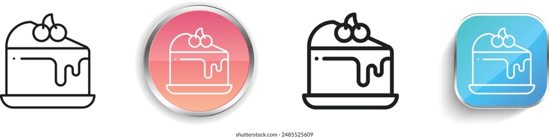 bakery icon. Thin Linear, Regular and Button Style Design Isolated On White Background