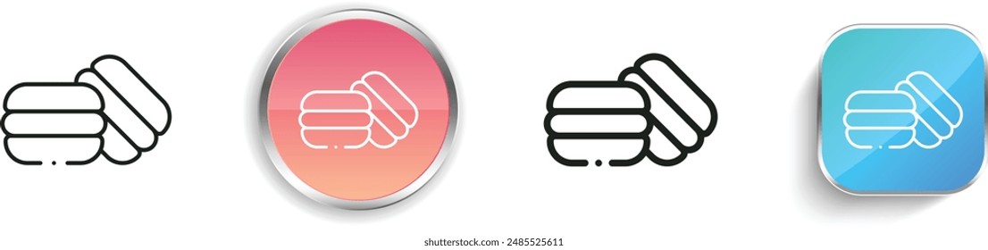 bakery icon. Thin Linear, Regular and Button Style Design Isolated On White Background