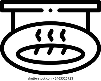 bakery icon. Thin Linear Style Design Isolated On White Background