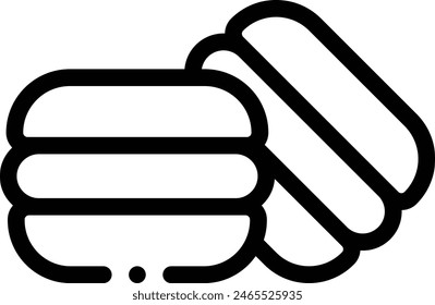 bakery icon. Thin Linear Style Design Isolated On White Background
