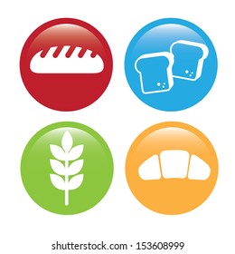 bakery icons over white background vector illustration