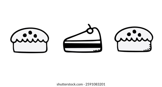 Bakery Icons Pack. Thin line icons set. Flaticon collection set. Simple vector icons