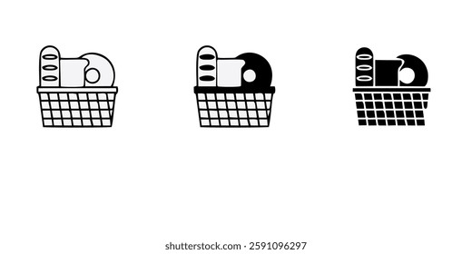 Bakery Icons Pack. Thin line icons set. Flaticon collection set. Simple vector icons