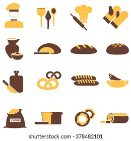 Bakery icons set