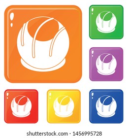 Bakery icons set collection vector 6 color isolated on white background