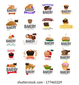 Bakery Icons Set - Isolated On White Background - Vector Illustration, Graphic Design Editable For Your Design.